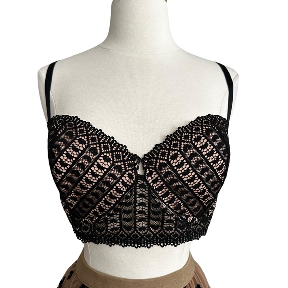 ADORE ME Nymphodora Contour Balconette Black Bra Romantic Feminine Lingerie - Picture 1 of 15